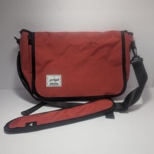 GoHigh Messenger Bag Red Crossbody Office Student Carry-on NWOT